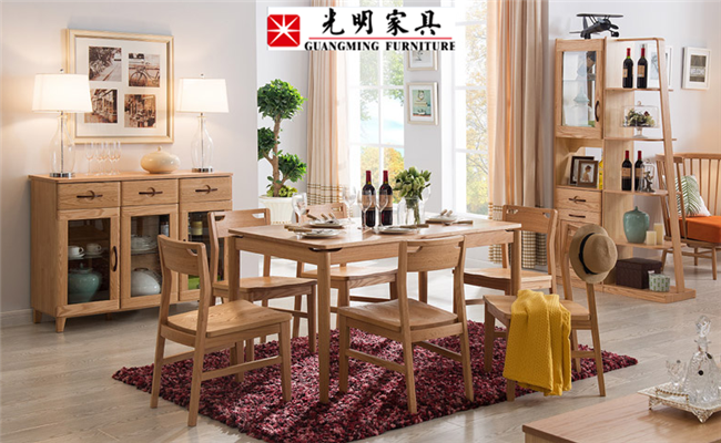 实木家具乐享生活，光明家具乐活系列实木家具
